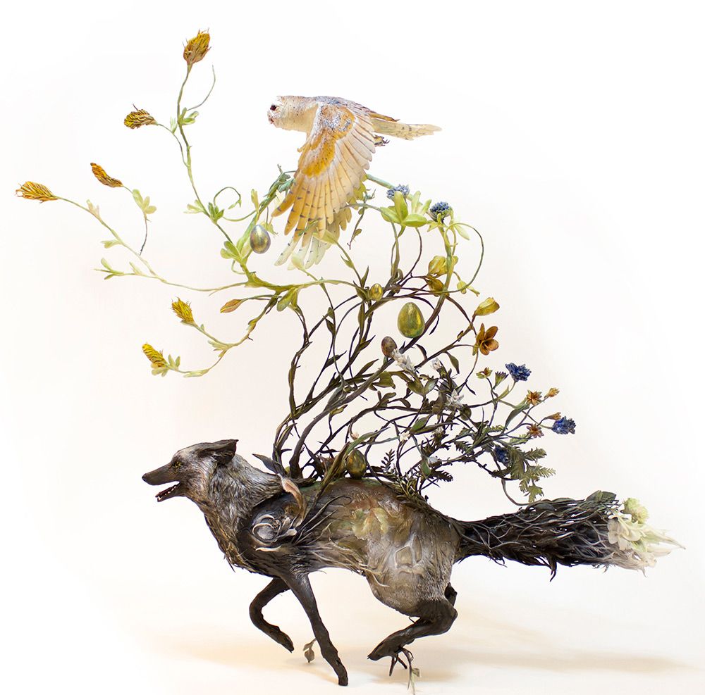 Lush And Surreal Sculptures Of Symbiotic Animals By Ellen Jewett 3