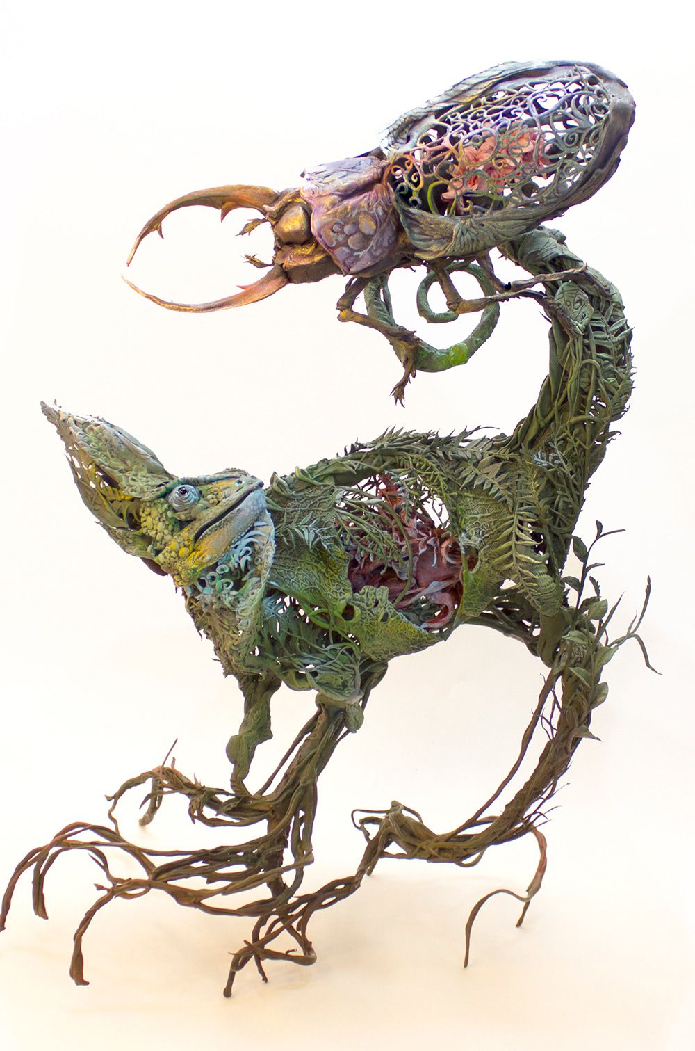Lush And Surreal Sculptures Of Symbiotic Animals By Ellen Jewett 6