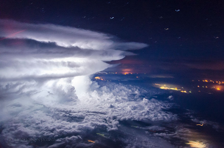 Astonishing Storm Photographs Taken From Cockpits By Pilot Santiago Borja 6