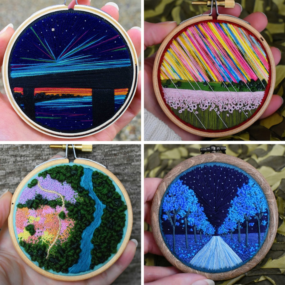 Awesome Scenarios Of Farmlands And Forests In The Textured Embroideries Of Victoria Rose Richards 13