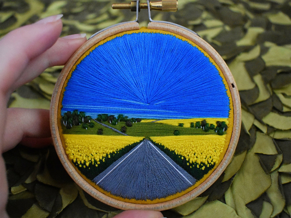 Awesome Scenarios Of Farmlands And Forests In The Textured Embroideries Of Victoria Rose Richards 7