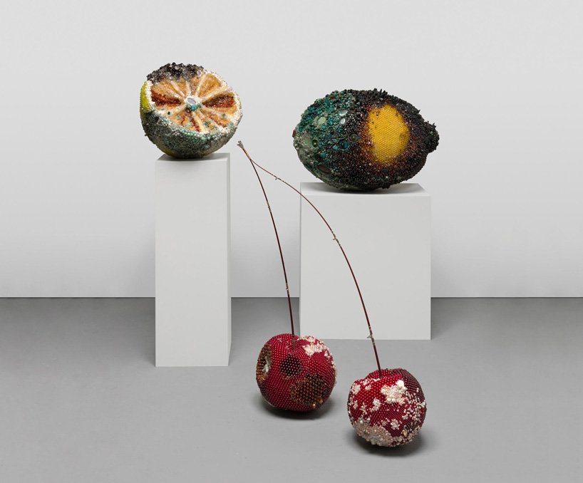 Bad Fruit Beautifully Bejeweled Rotting Fruit Sculptures By Kathleen Ryan 6