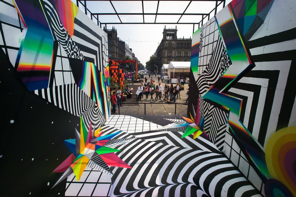 Chromatic 80s Style Murals By Felipe Pantone 16