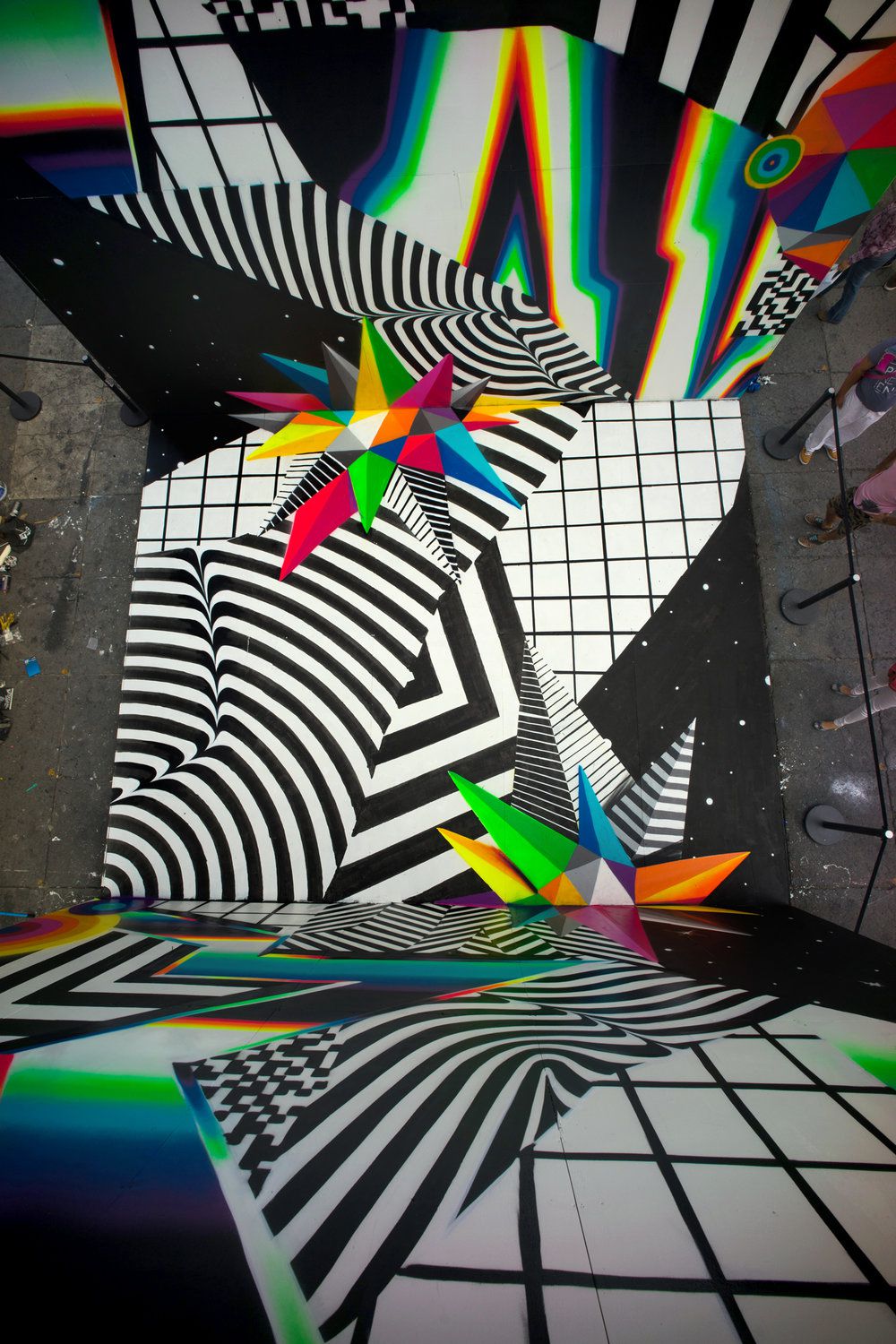 Chromatic 80s Style Murals By Felipe Pantone 17