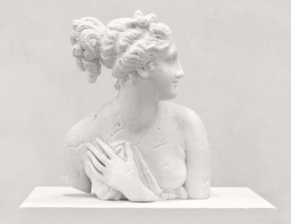 Classical Marble Sculptures Covered With Traditional Far Eastern Tattoos By Fabio Viale 16