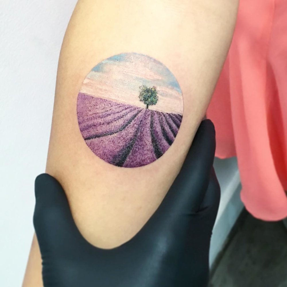 Dazzlingly Beautiful Illustration Tattoos Inside Tiny Circles By Eva Krbdk 15