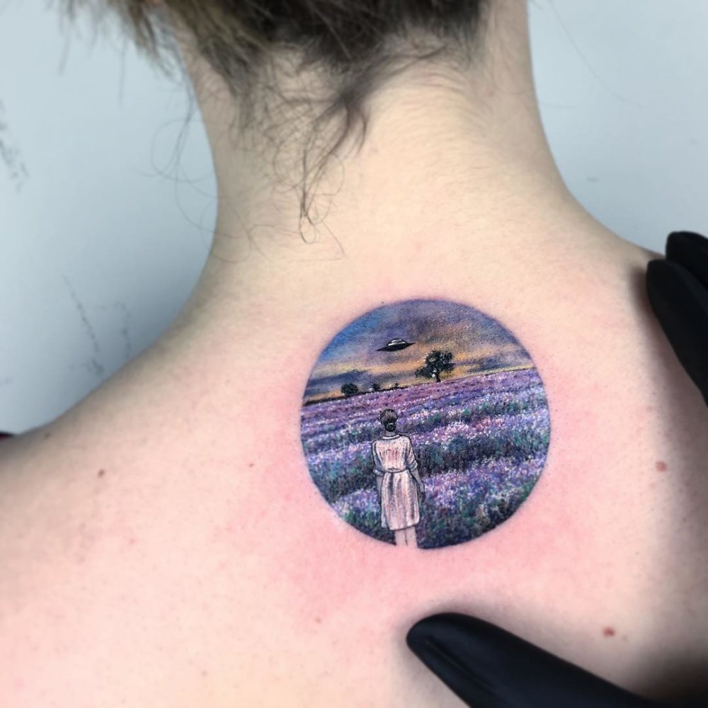 Dazzlingly Beautiful Illustration Tattoos Inside Tiny Circles By Eva Krbdk 17
