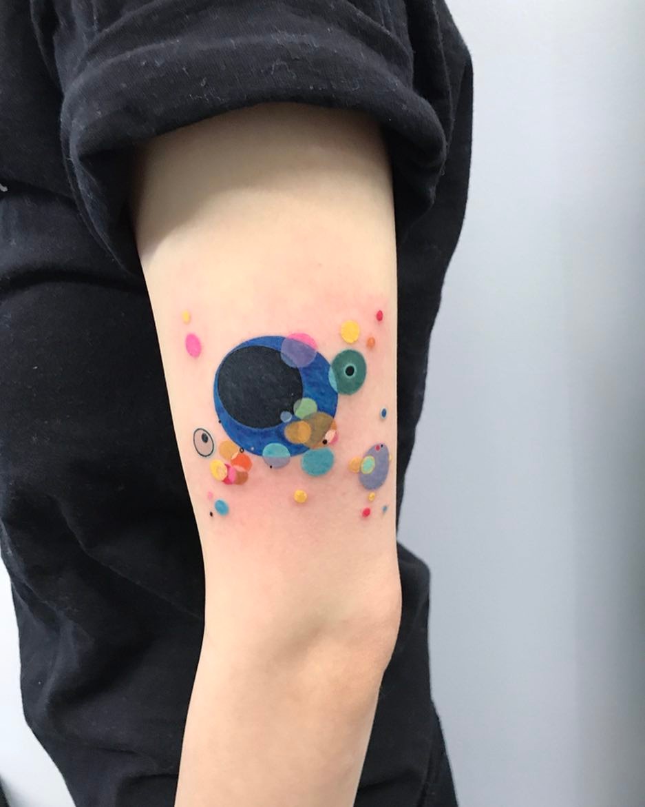 Dazzlingly Beautiful Illustration Tattoos Inside Tiny Circles By Eva Krbdk 2