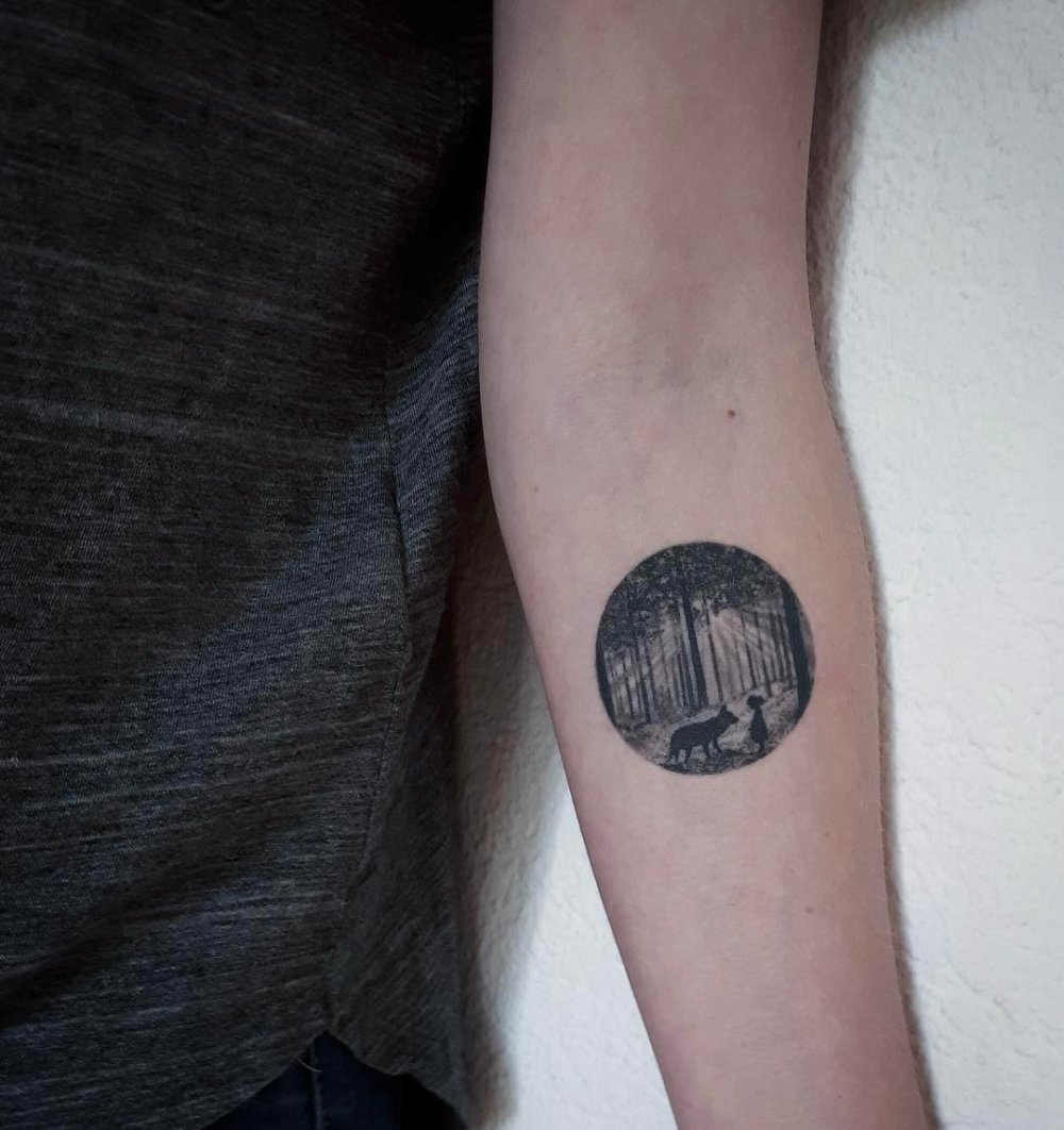 Dazzlingly Beautiful Illustration Tattoos Inside Tiny Circles By Eva Krbdk 5