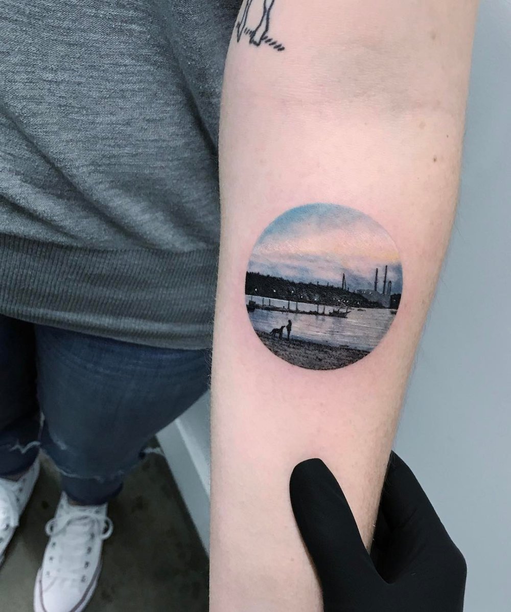 Dazzlingly Beautiful Illustration Tattoos Inside Tiny Circles By Eva Krbdk 6