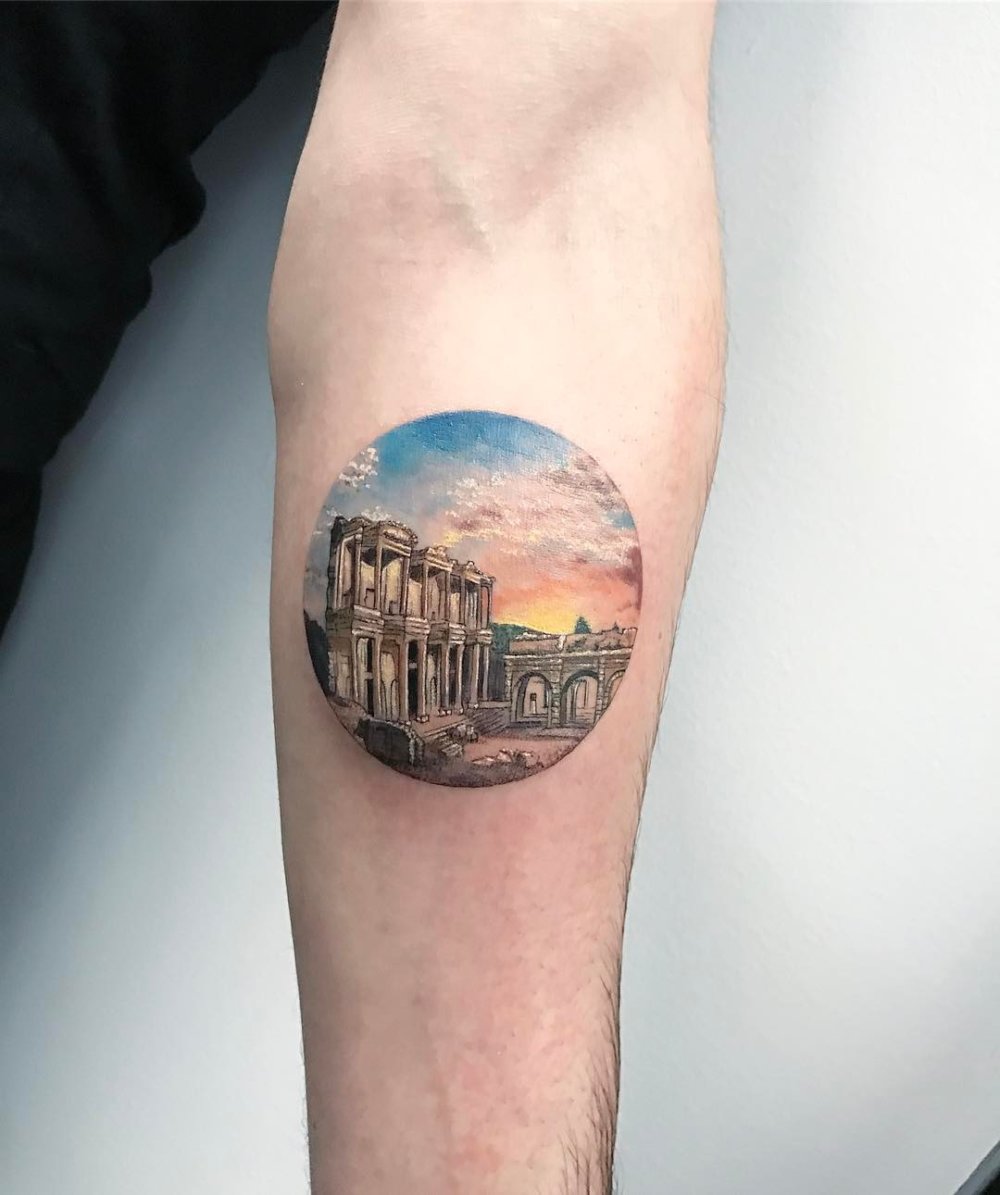 Dazzlingly Beautiful Illustration Tattoos Inside Tiny Circles By Eva Krbdk 8