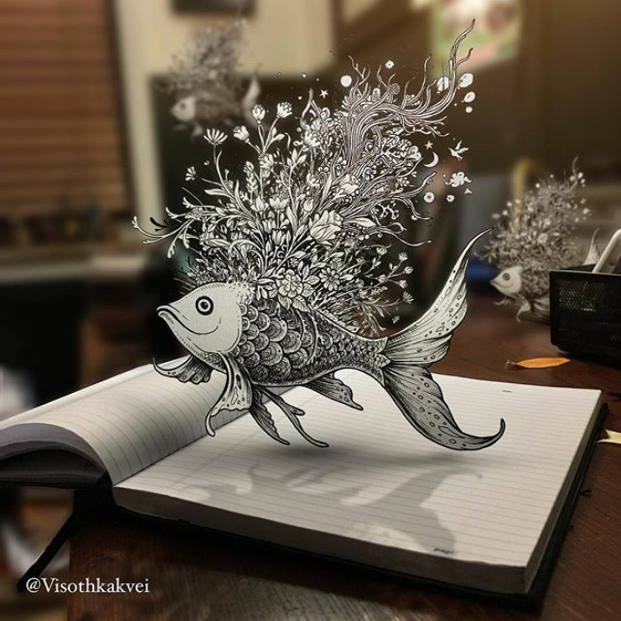 Fantastic Doodles With Digital Enhancement By Visoth Kakvei 11