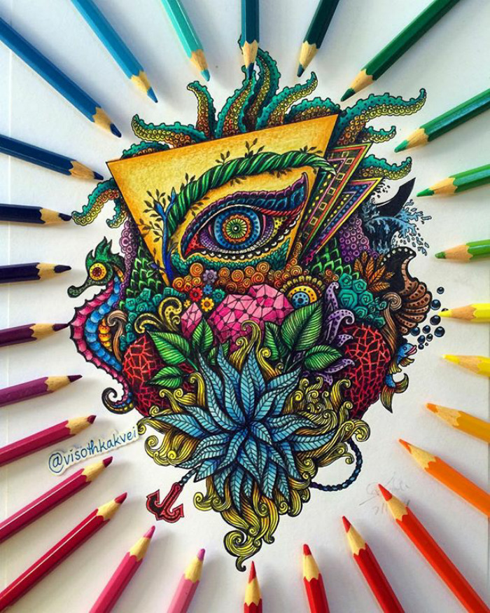 Fantastic Doodles With Digital Enhancement By Visoth Kakvei 16
