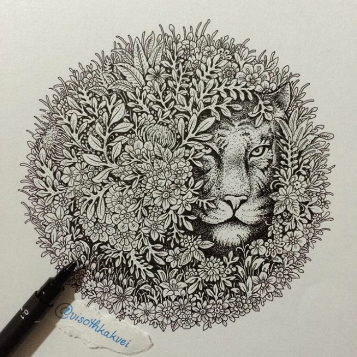 Fantastic Doodles With Digital Enhancement By Visoth Kakvei 19