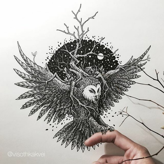 Fantastic Doodles With Digital Enhancement By Visoth Kakvei 20