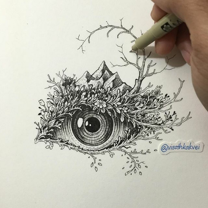 Fantastic Doodles With Digital Enhancement By Visoth Kakvei 23