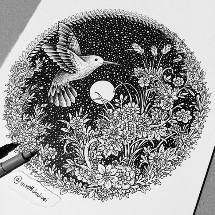 Fantastic Doodles With Digital Enhancement By Visoth Kakvei 31