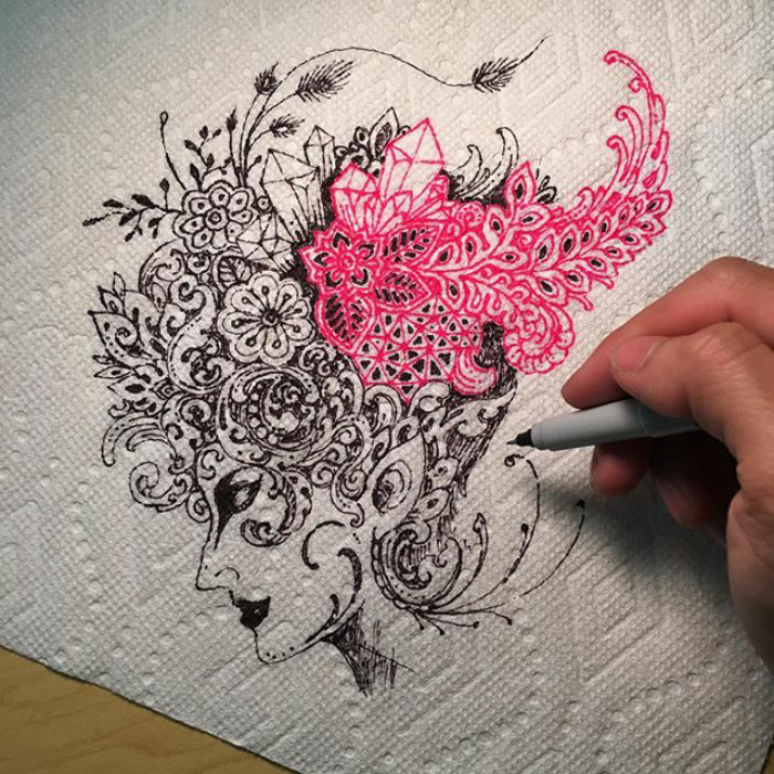 Fantastic Doodles With Digital Enhancement By Visoth Kakvei 40