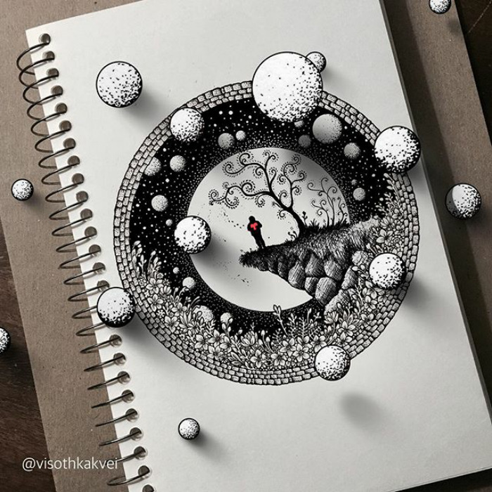 Fantastic Doodles With Digital Enhancement By Visoth Kakvei 6