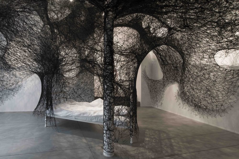 Intriguing Yarn Installations By Chiharu Shiota 21