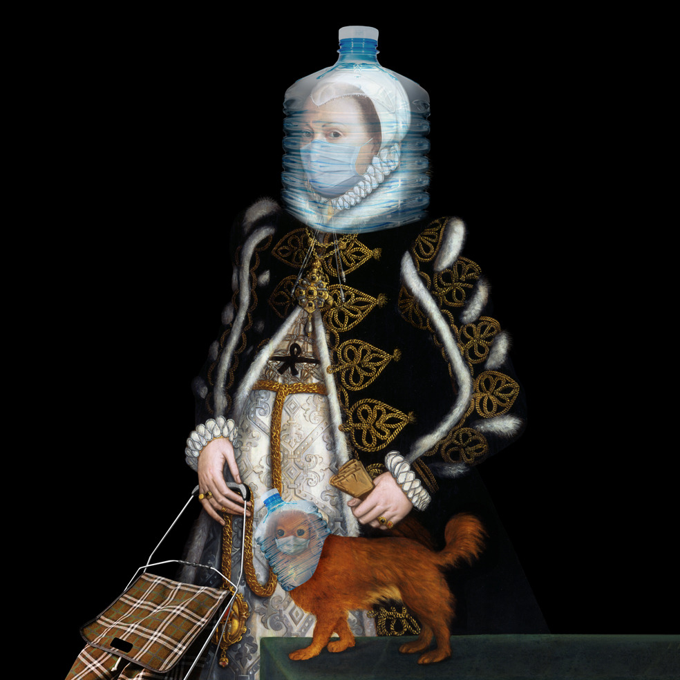My Corona Diary Amusing Adaptations Of Classical Portraits To Our Pandemic Times By Sabine Pigalle 2