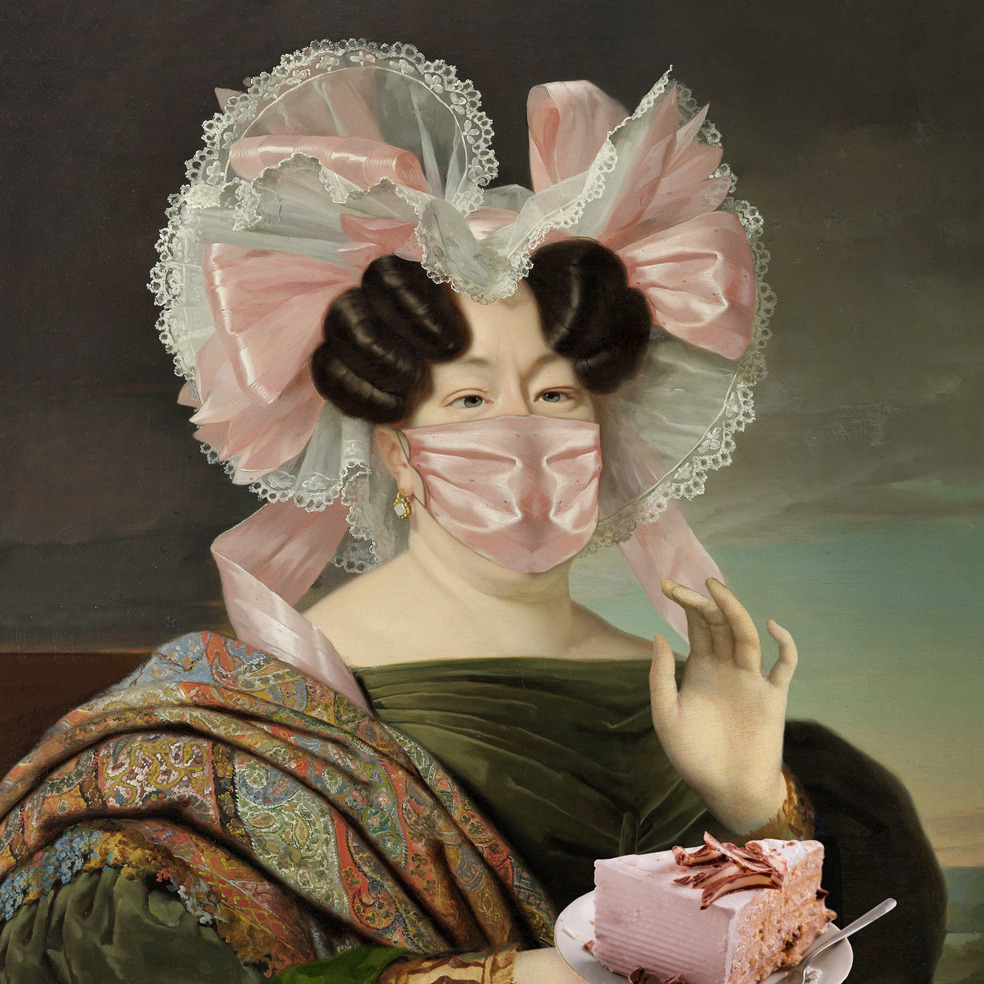 My Corona Diary Amusing Adaptations Of Classical Portraits To Our Pandemic Times By Sabine Pigalle 8
