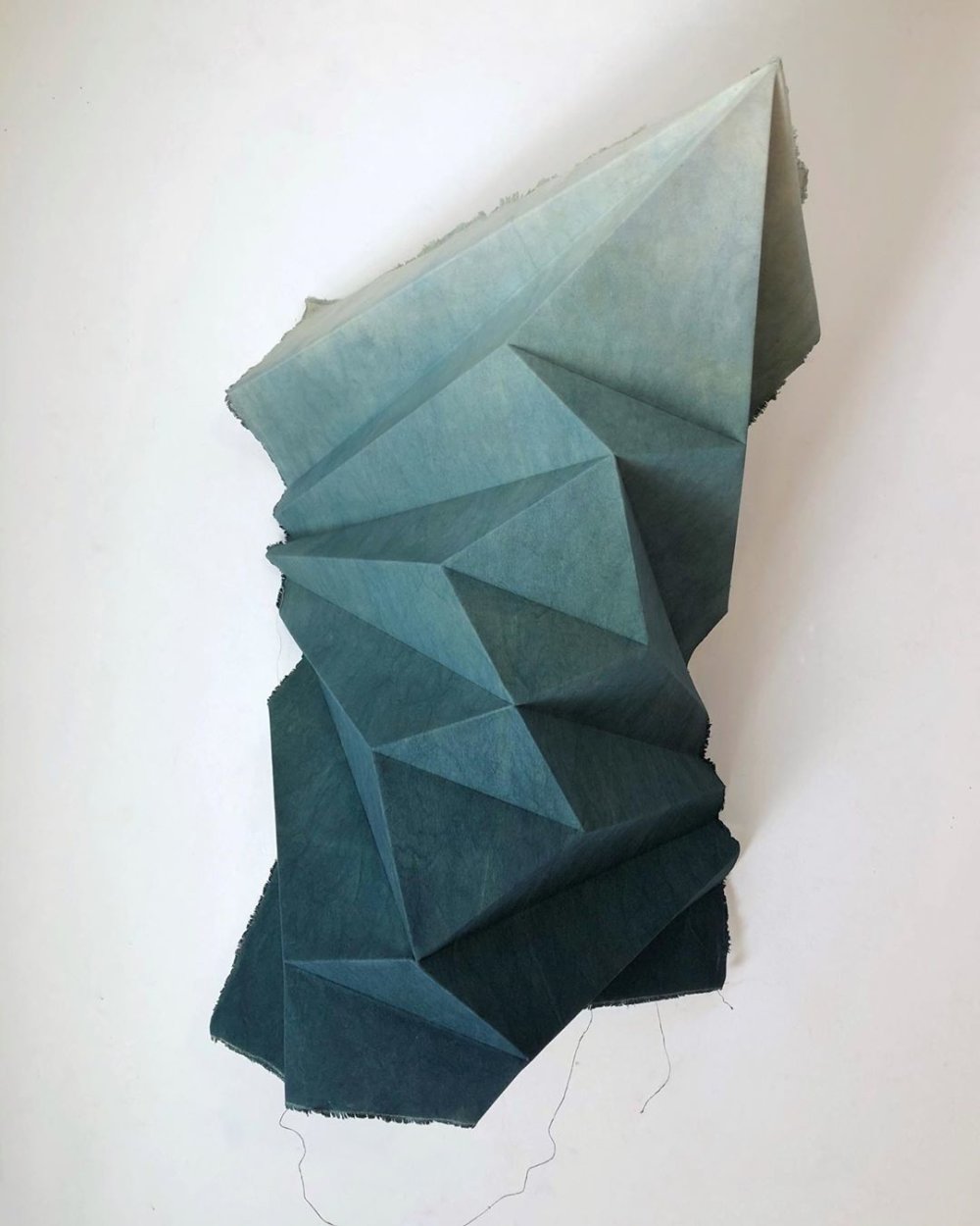 Naturally Dyed Cotton Fabrics Shaped Into Abstract Origami Figures By Sipho Mabona 11