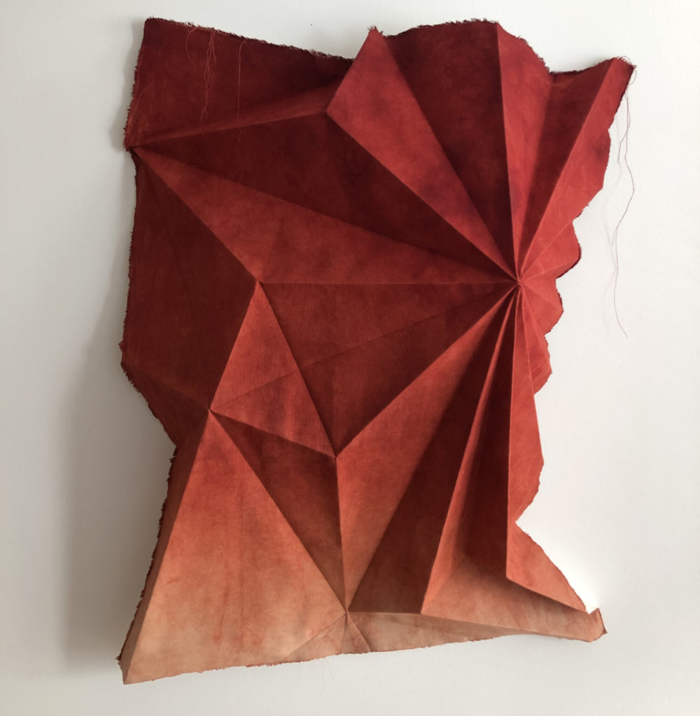 Naturally Dyed Cotton Fabrics Shaped Into Abstract Origami Figures By Sipho Mabona 8