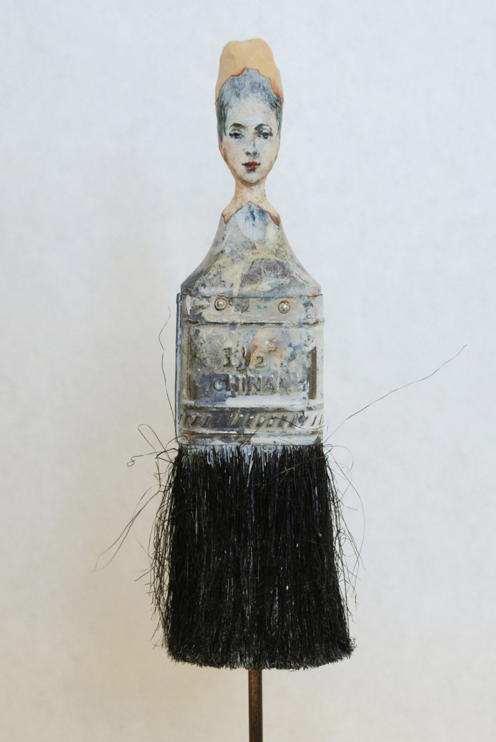 Paintbrush Portraits Old Paintbrushes Turned Into Beautiful Artworks By Rebecca Szeto 14