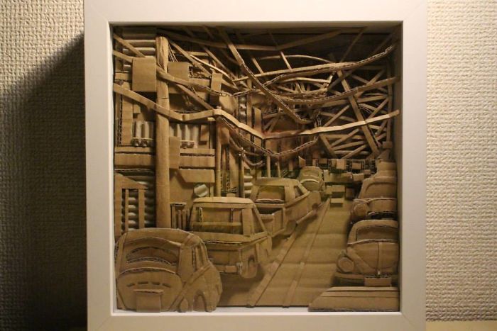 Stunning Cardboard Sculptures By Monomi Ohno 21