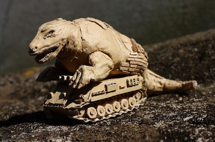 Stunning Cardboard Sculptures By Monomi Ohno 37