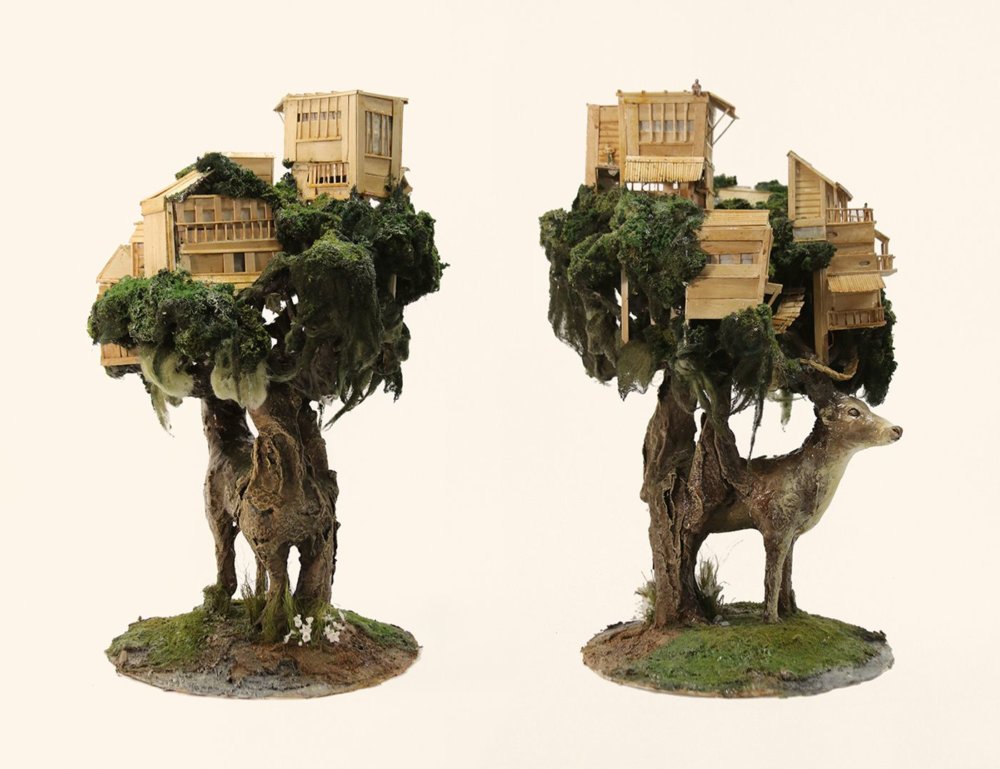 Vernacular Dreamlike And Symbiotic Animal Sculpture Series By Song Kang 11