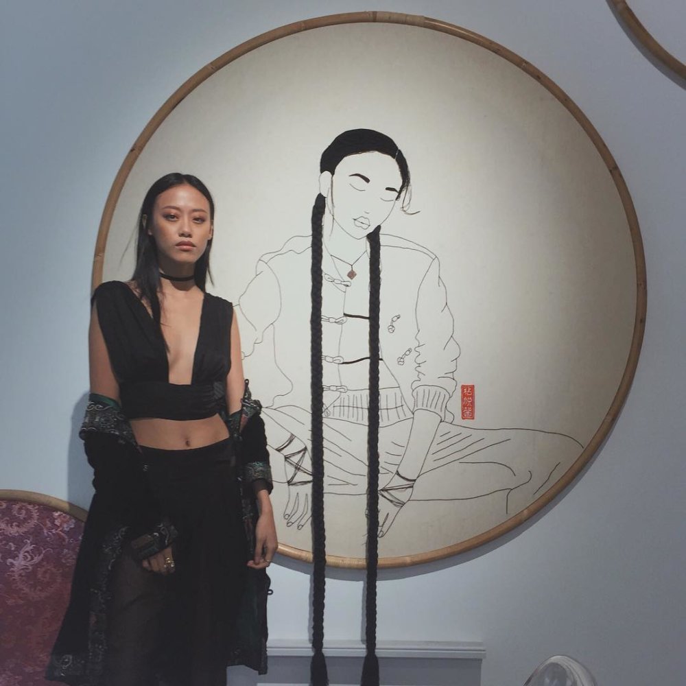 Wonderful Hair Embroidery Hoop Art By Fashion Model And Artist Sheena Liam 10