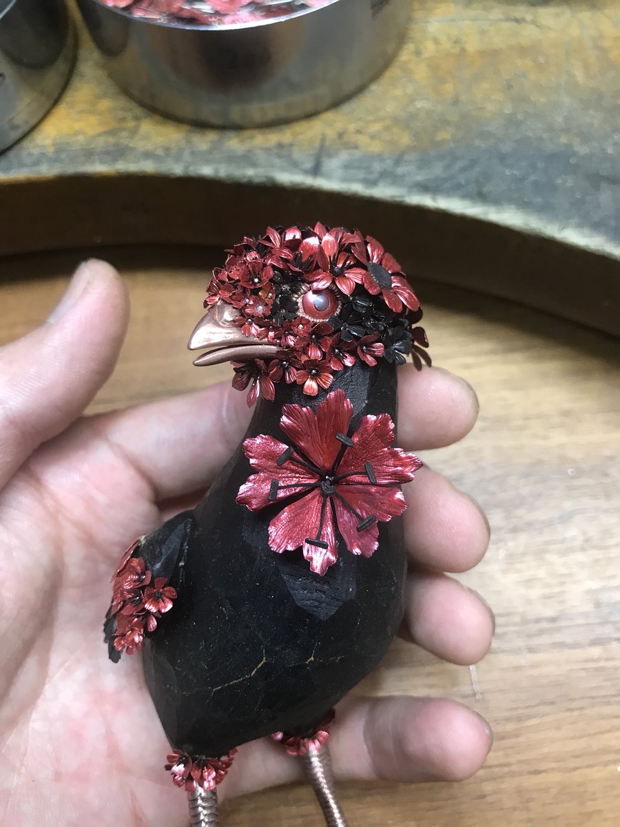 Animal Sculptures Made Of Metallic Blooms By Taiichiro Yoshida 9