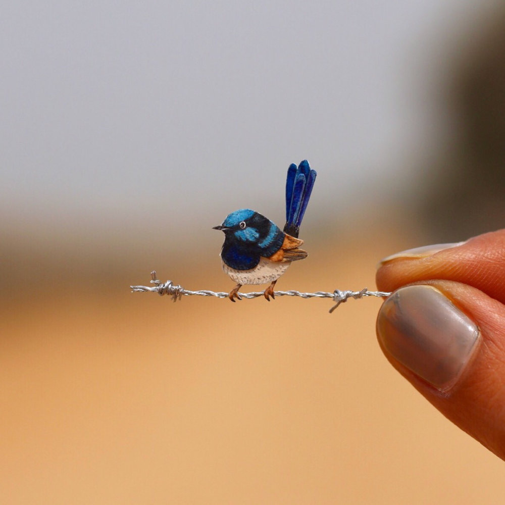 Awesome Bird Paper Cut Sculptures In Miniature By Vaishali Chudasama 12