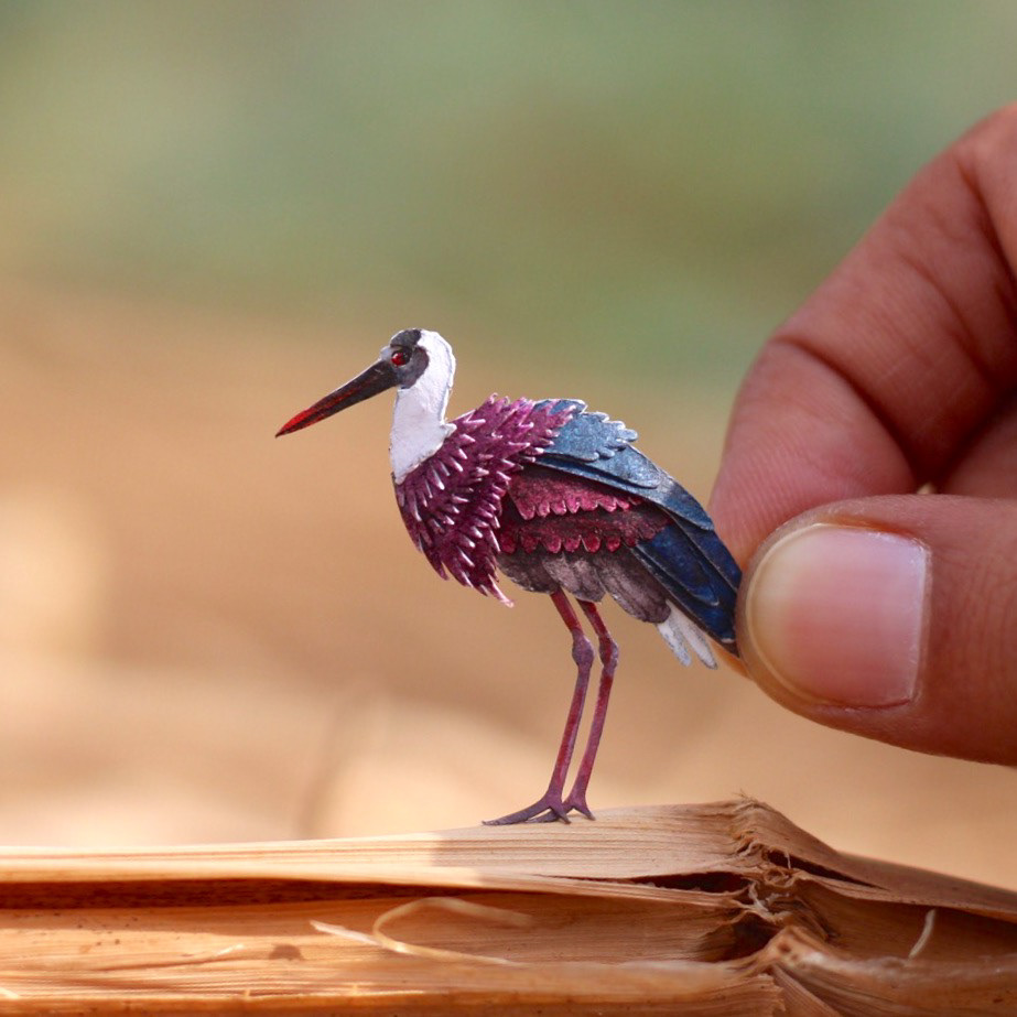 Awesome Bird Paper Cut Sculptures In Miniature By Vaishali Chudasama 15