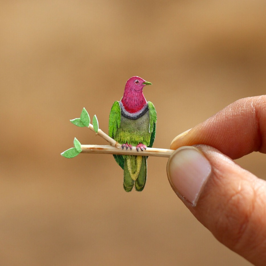 Awesome Bird Paper Cut Sculptures In Miniature By Vaishali Chudasama 18