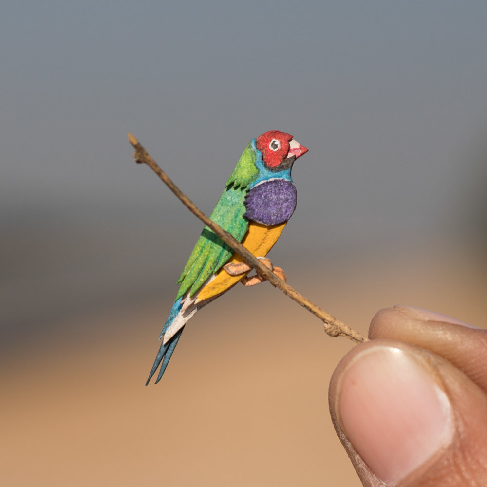 Awesome Bird Paper Cut Sculptures In Miniature By Vaishali Chudasama 6