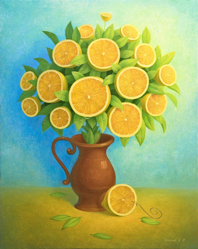 Citrus World The Surreal Lemon Themed Paintings Of Vitaliy Urzhumov 8