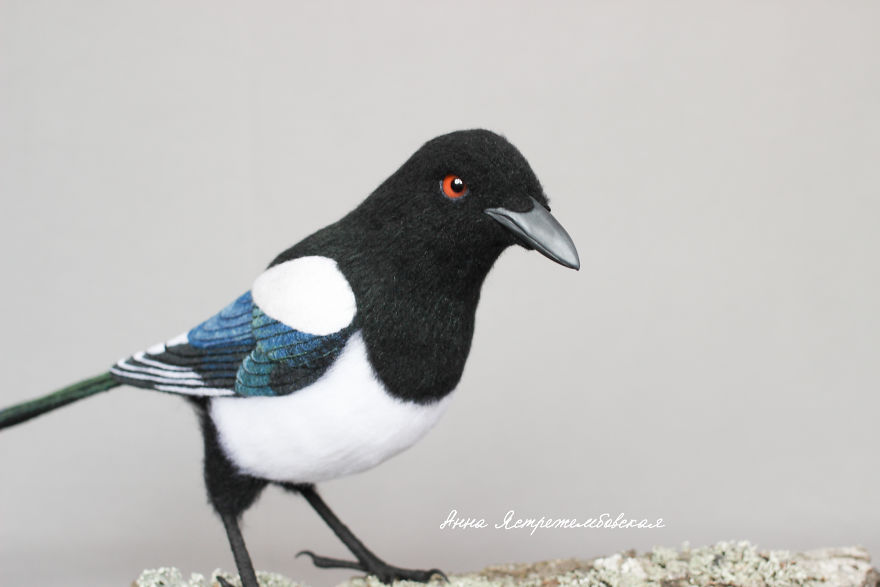 Cute And Realistic Handmade Felted Wool Animals By Anna Yastrezhembovskaya 15