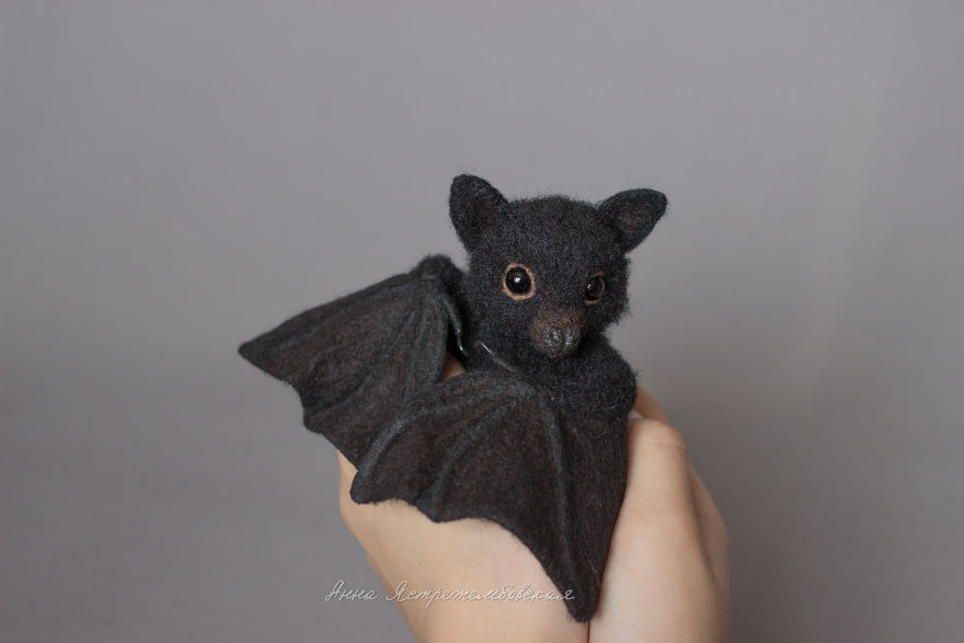 Cute And Realistic Handmade Felted Wool Animals By Anna Yastrezhembovskaya 4
