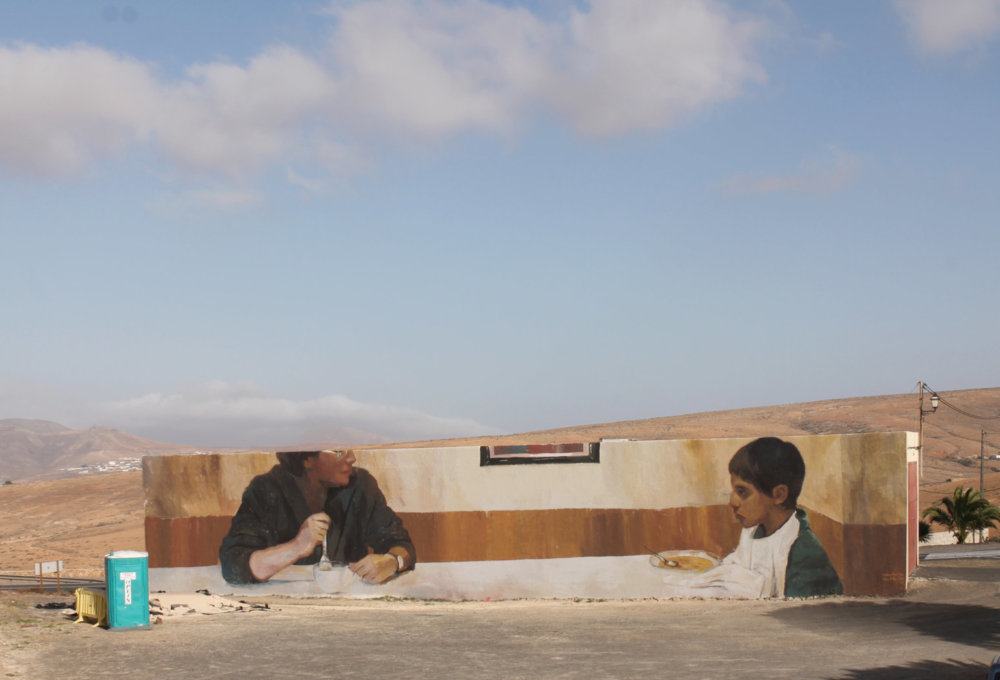 Large Scale Murals Of Family Photographs By Mohamed Lghacham 11