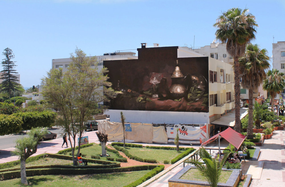 Large Scale Murals Of Family Photographs By Mohamed Lghacham 13