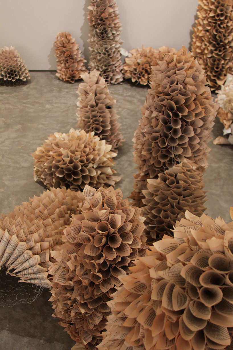 Manifestation Cave Installations Made Of Millions Of Hand Rolled Paper Cones By Samuelle Green 7