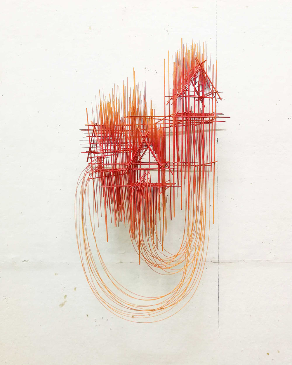 Metal Sketches Architectural Steel Wire Sculptures By David Moreno 12