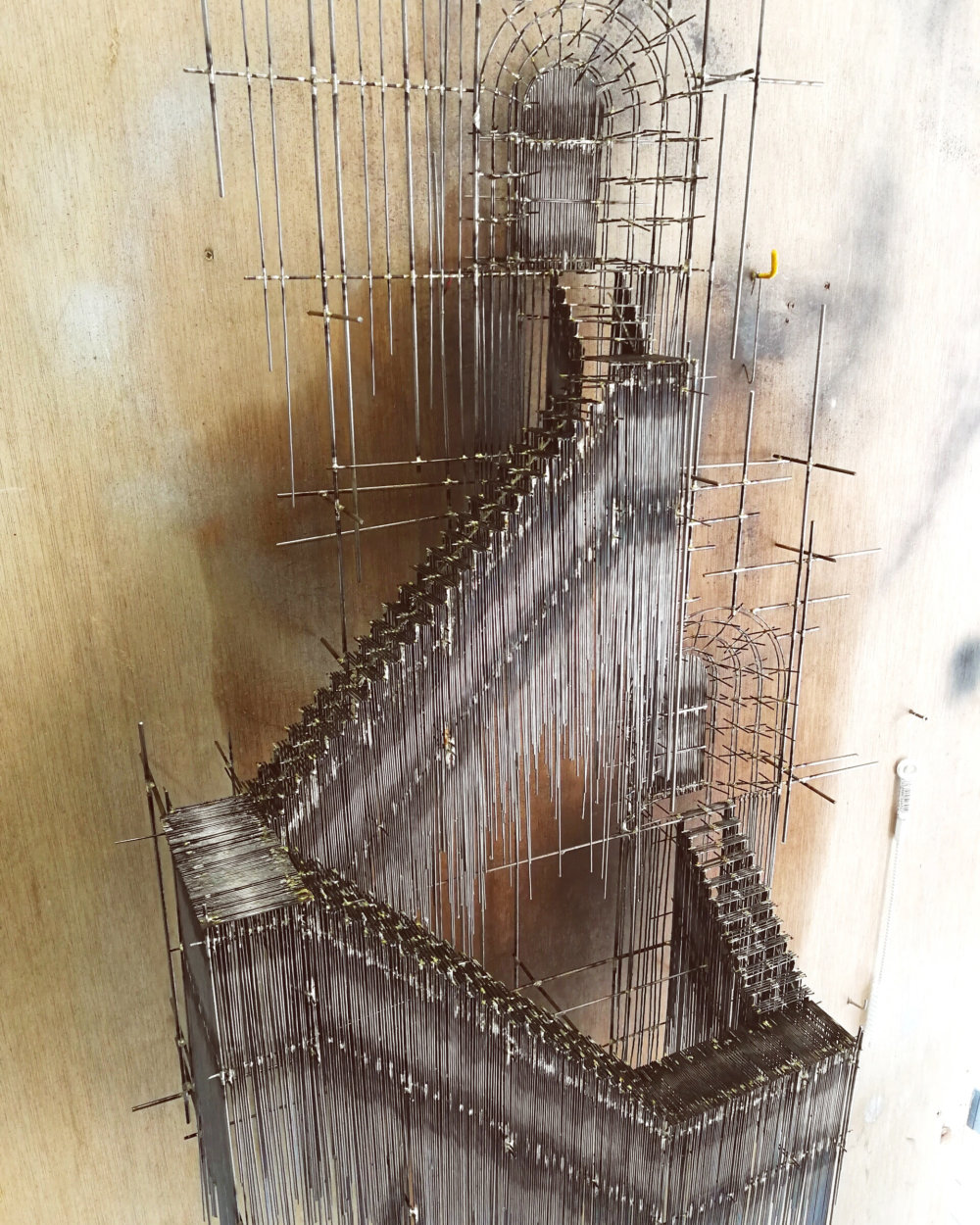 Metal Sketches Architectural Steel Wire Sculptures By David Moreno 3