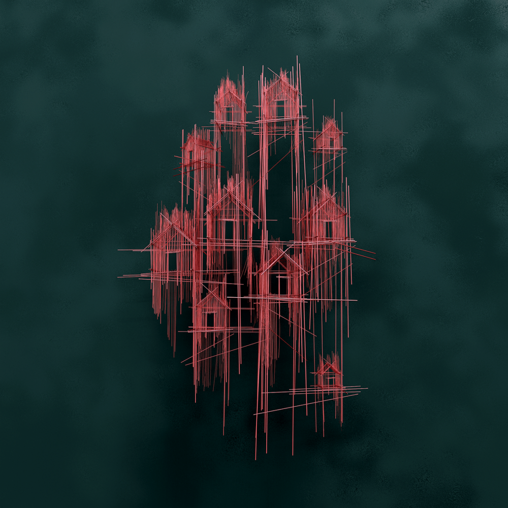 Metal Sketches Architectural Steel Wire Sculptures By David Moreno 6