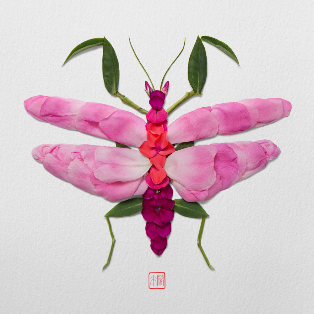 Petals And Stems Turned Into Animal Sculptures By Raku Inoue 15