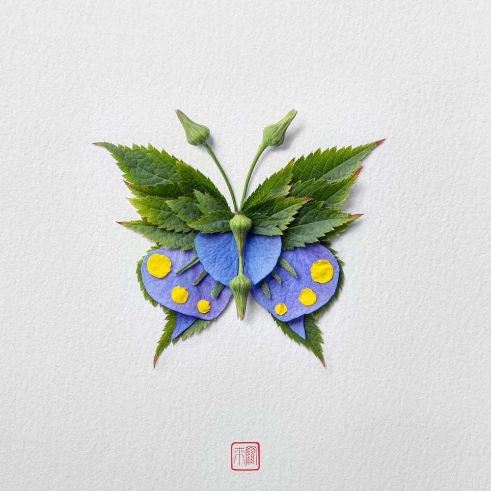 Petals And Stems Turned Into Animal Sculptures By Raku Inoue 26