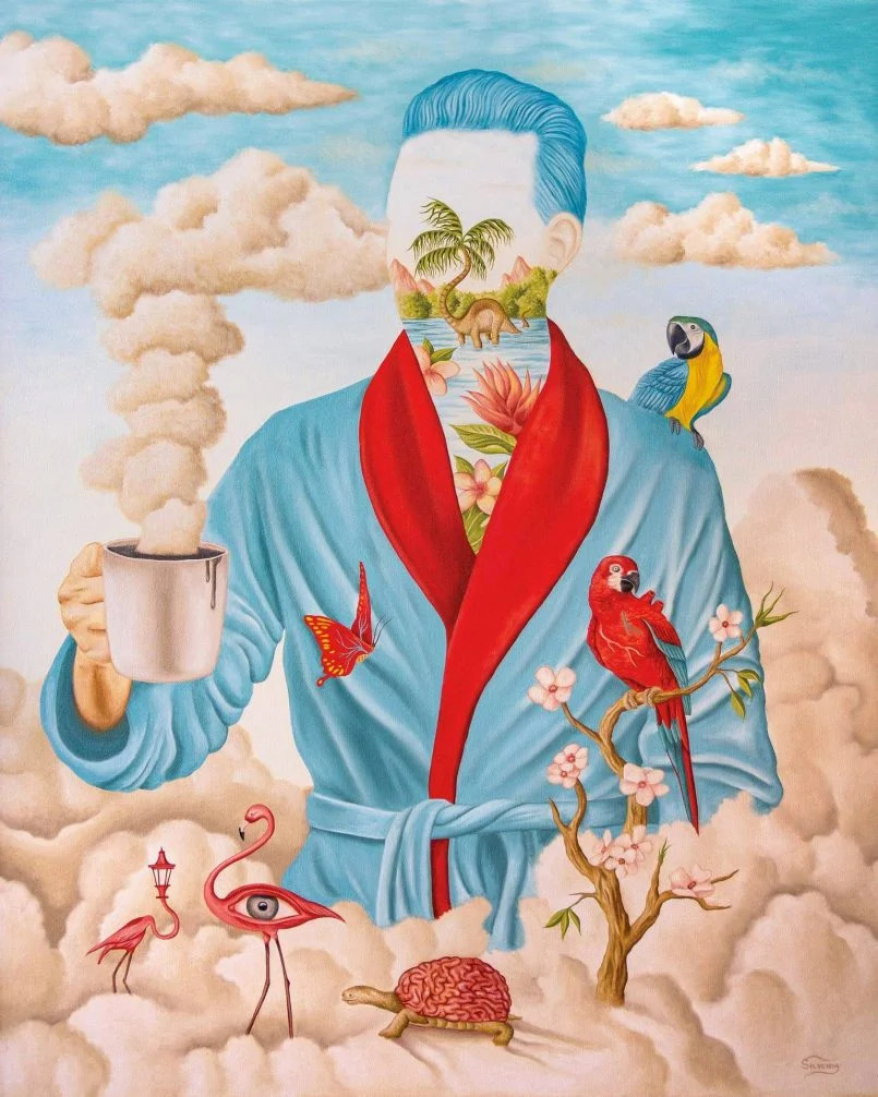 Surrealist Portrait Paintings Blending Human Heads With Nature Elements By Rafael Silveira 10